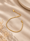 Anti-Tarnish Gold Square Box Adjustable Bracelet