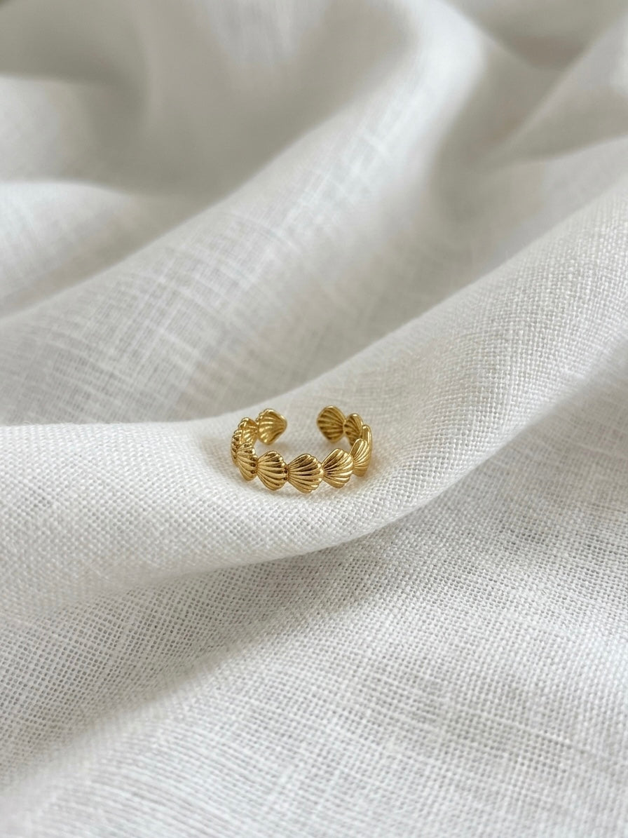 Anti-Tarnish Gold Finger Ring Adjustable Size