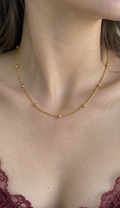 Anti-Tarnish Gold Balls Necklace