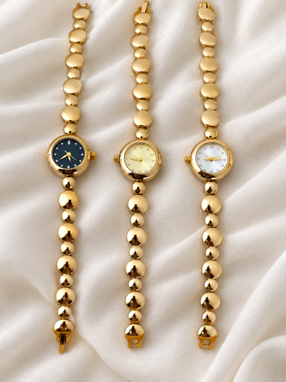 Anti-Tarnish Gold Watch In Adjustable 1PC