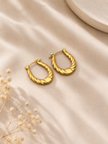 Anti-Tarnish Gold Hoop Earring