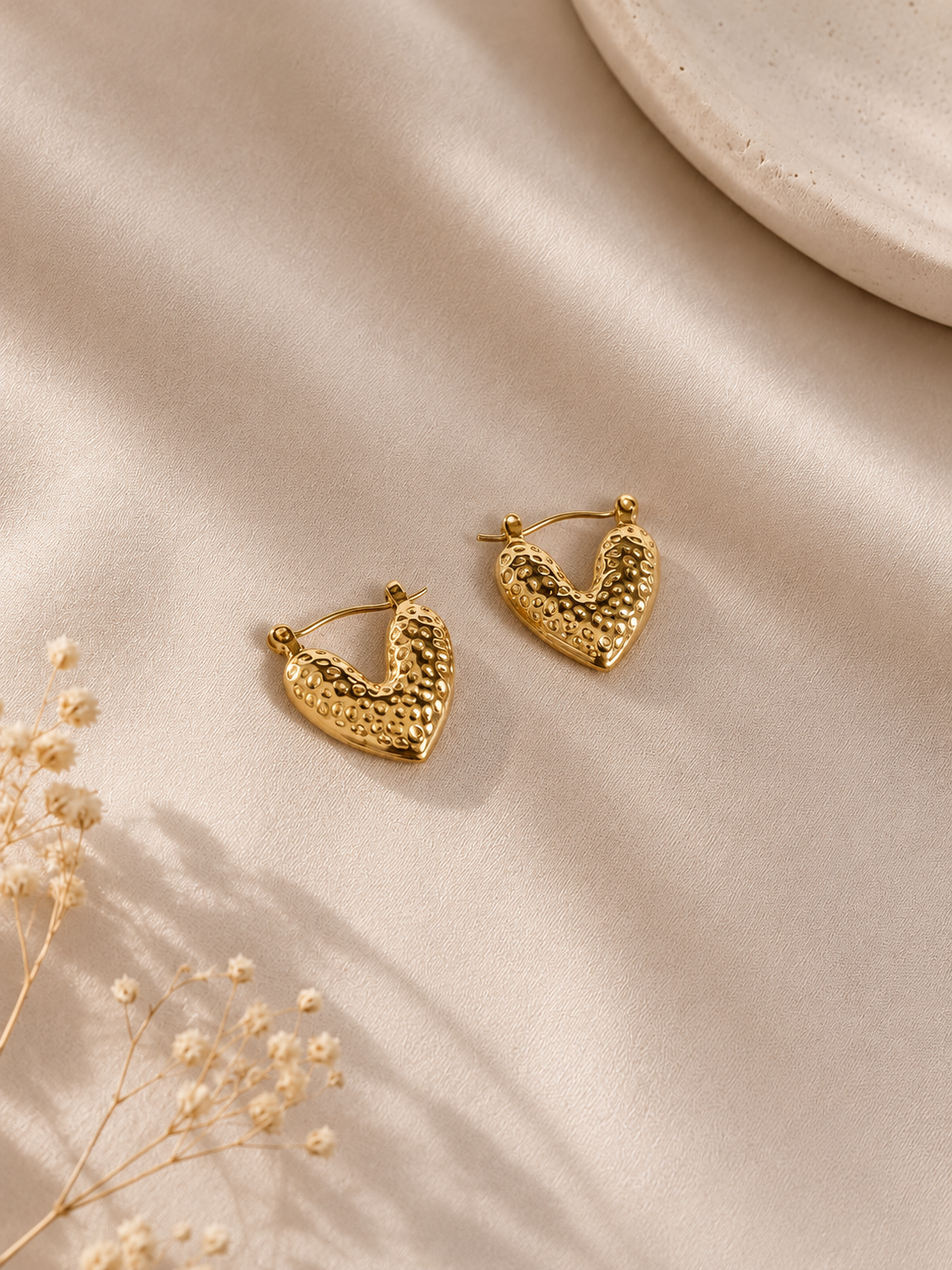 Anti-Tarnish Gold Hoop Earring