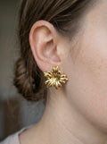 Anti-Tarnish Gold Flower Stud
