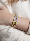 Anti-Tarnish Gold Bangle Adjustable Size Medium