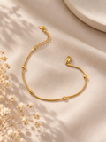 Anti-Tarnish Gold Ball Adjustable Bracelet