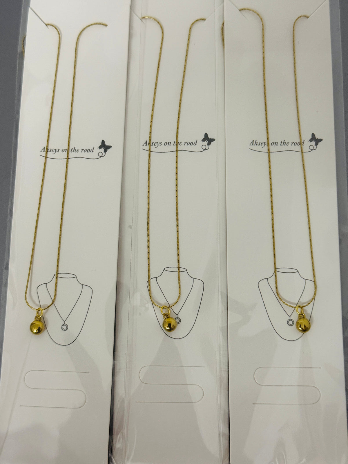 Anti-Tarnish Gold Pendant Necklace