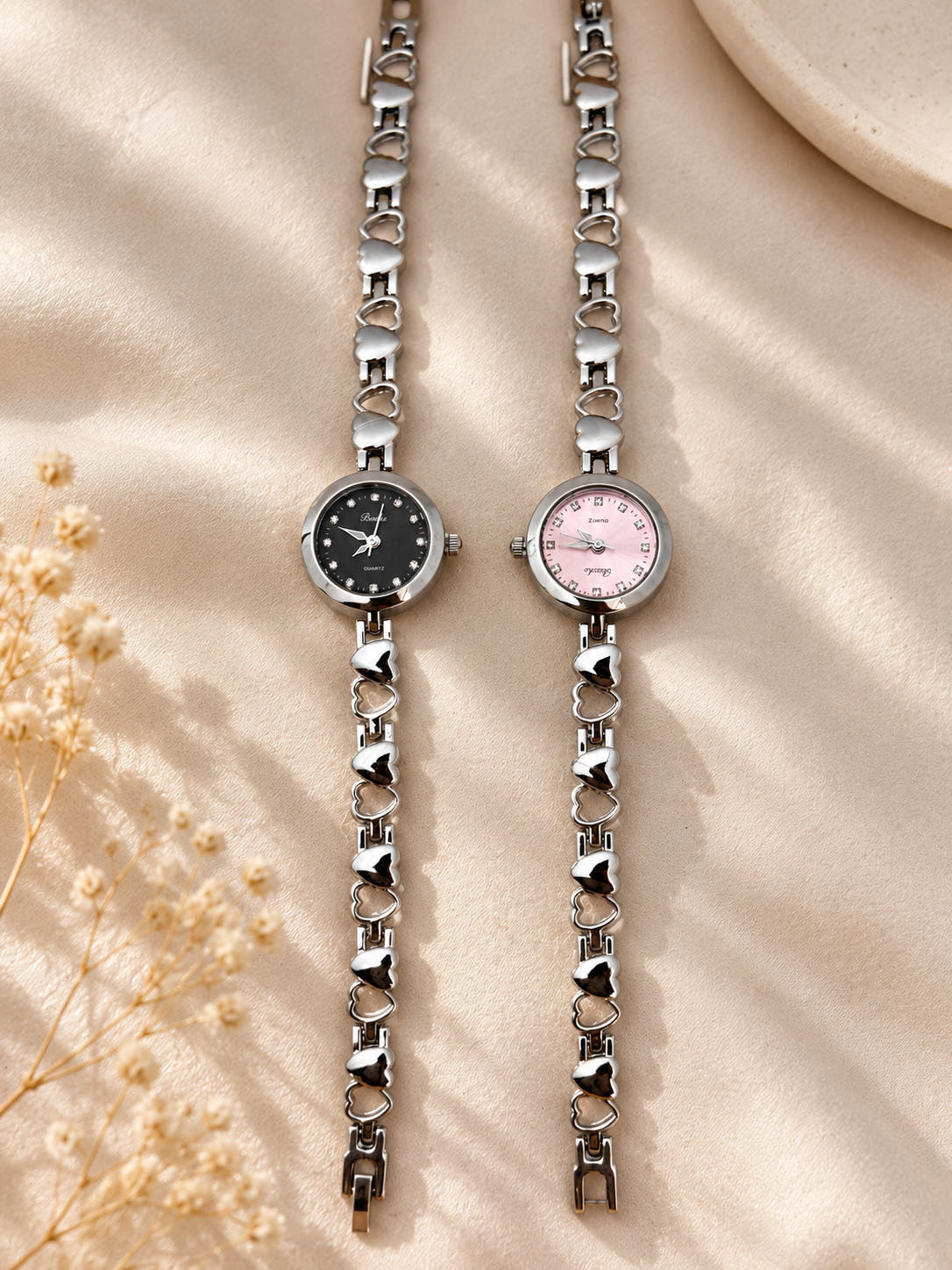 Anti-Tarnish steel Watch In Adjustable 1PC