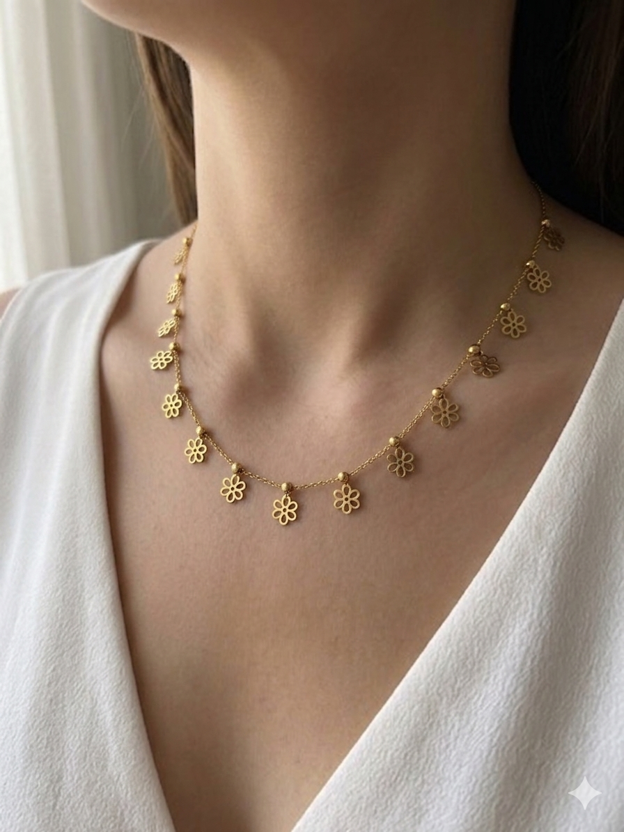 Antitarnish Gold plated necklace
