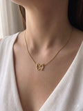 Anti-Tarnish Gold Butterfly Pendant Necklace