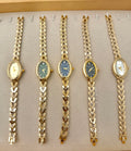 Anti-Tarnish Gold Watch In Adjustable 1PC