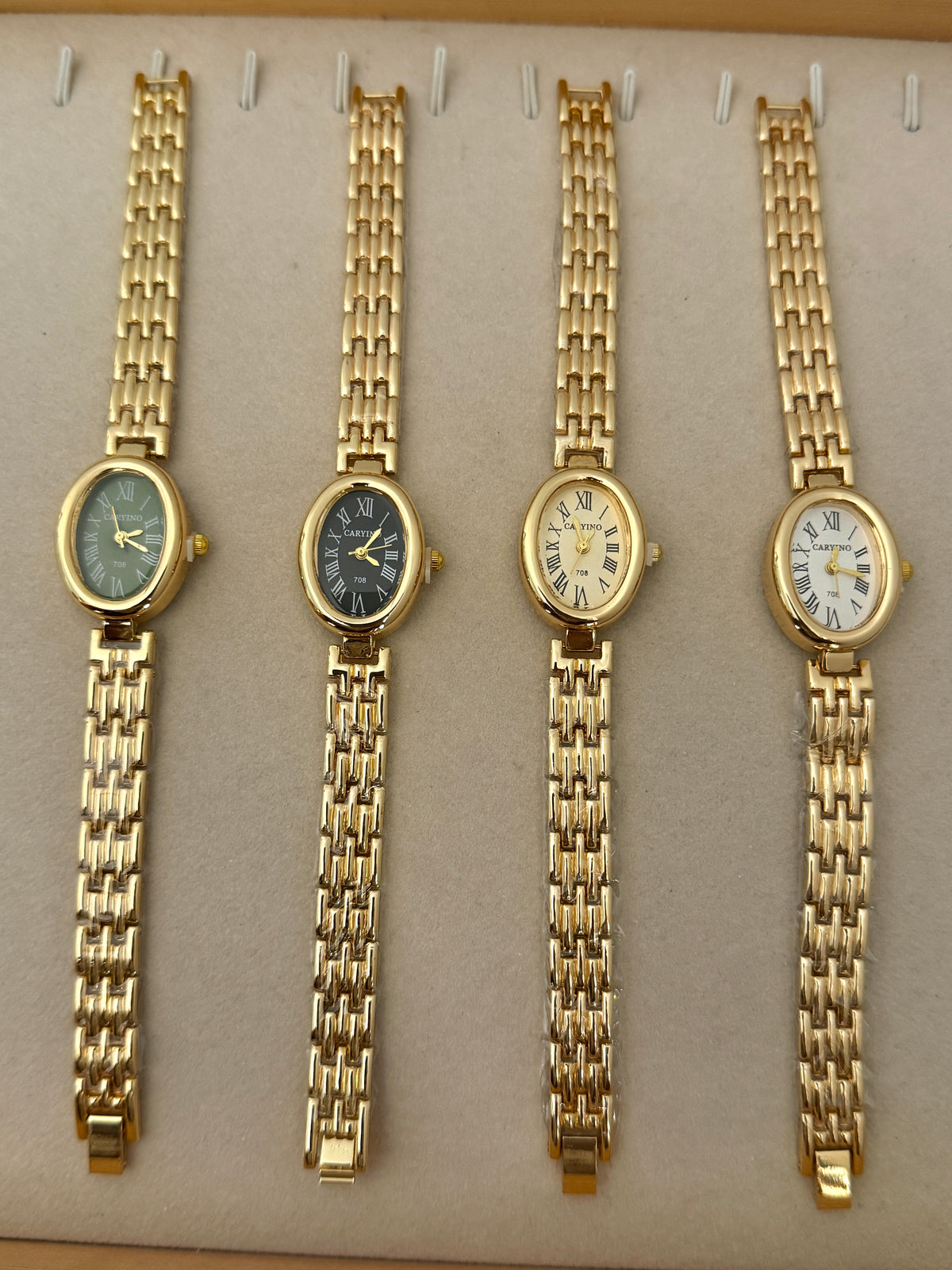 Anti-Tarnish Gold Watch In Adjustable 1PC