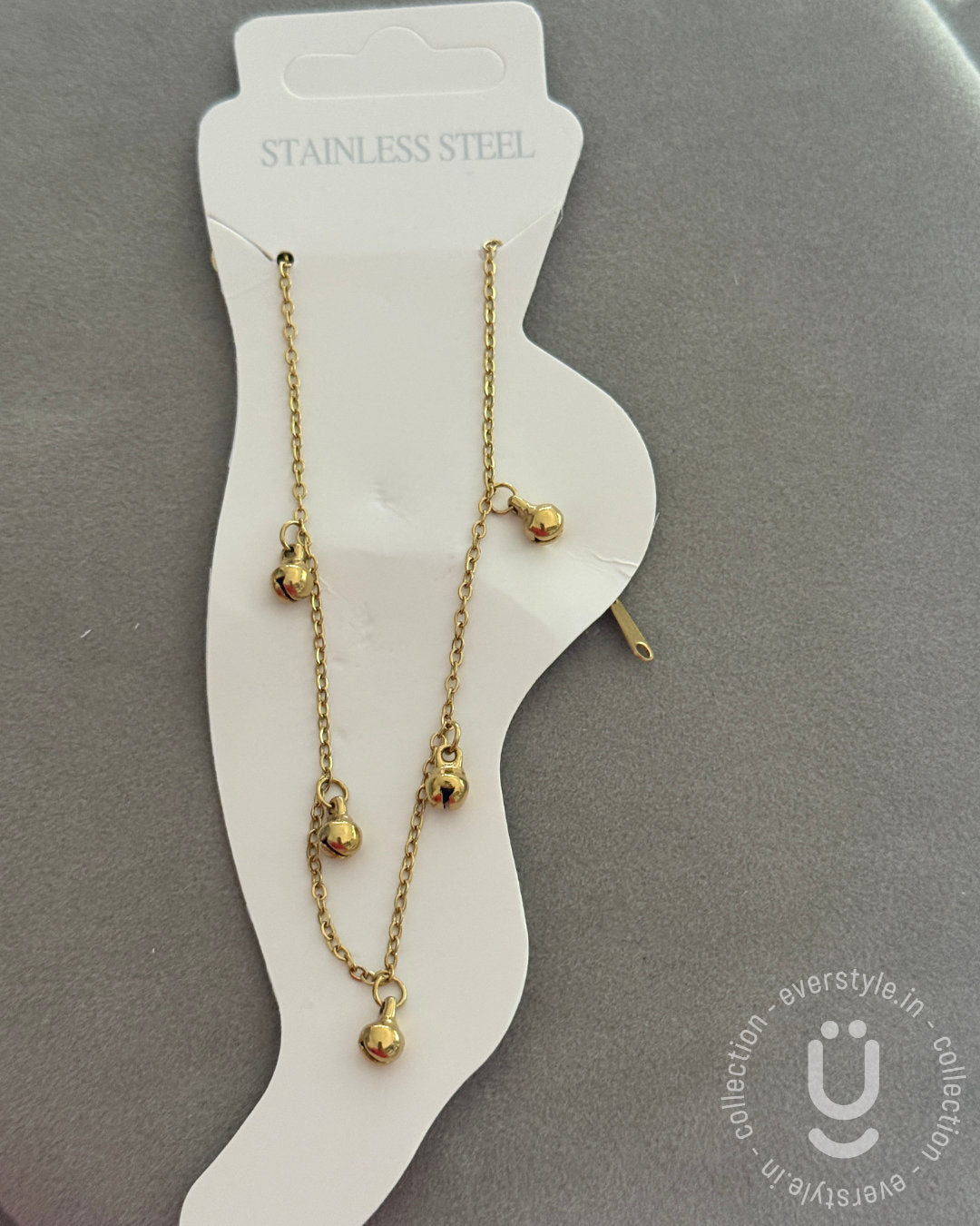Anti-Tarnish Gold Anklet size Adjustable-1pc