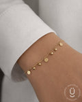 Anti-Tarnish Gold Round Adjustable Bracelet