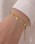 Anti-Tarnish Gold Round Adjustable Bracelet