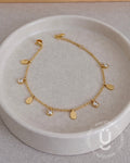 Anti-Tarnish Gold Drop Adjustable Bracelet