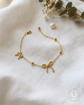 Anti-Tarnish Gold Bow Adjustable Bracelet