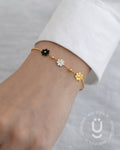 Anti-Tarnish Gold Flower Adjustable Bracelet