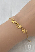 Anti-Tarnish Gold Bow Adjustable Bracelet
