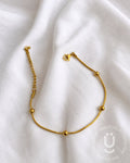 Anti-Tarnish Gold Ball Adjustable Bracelet