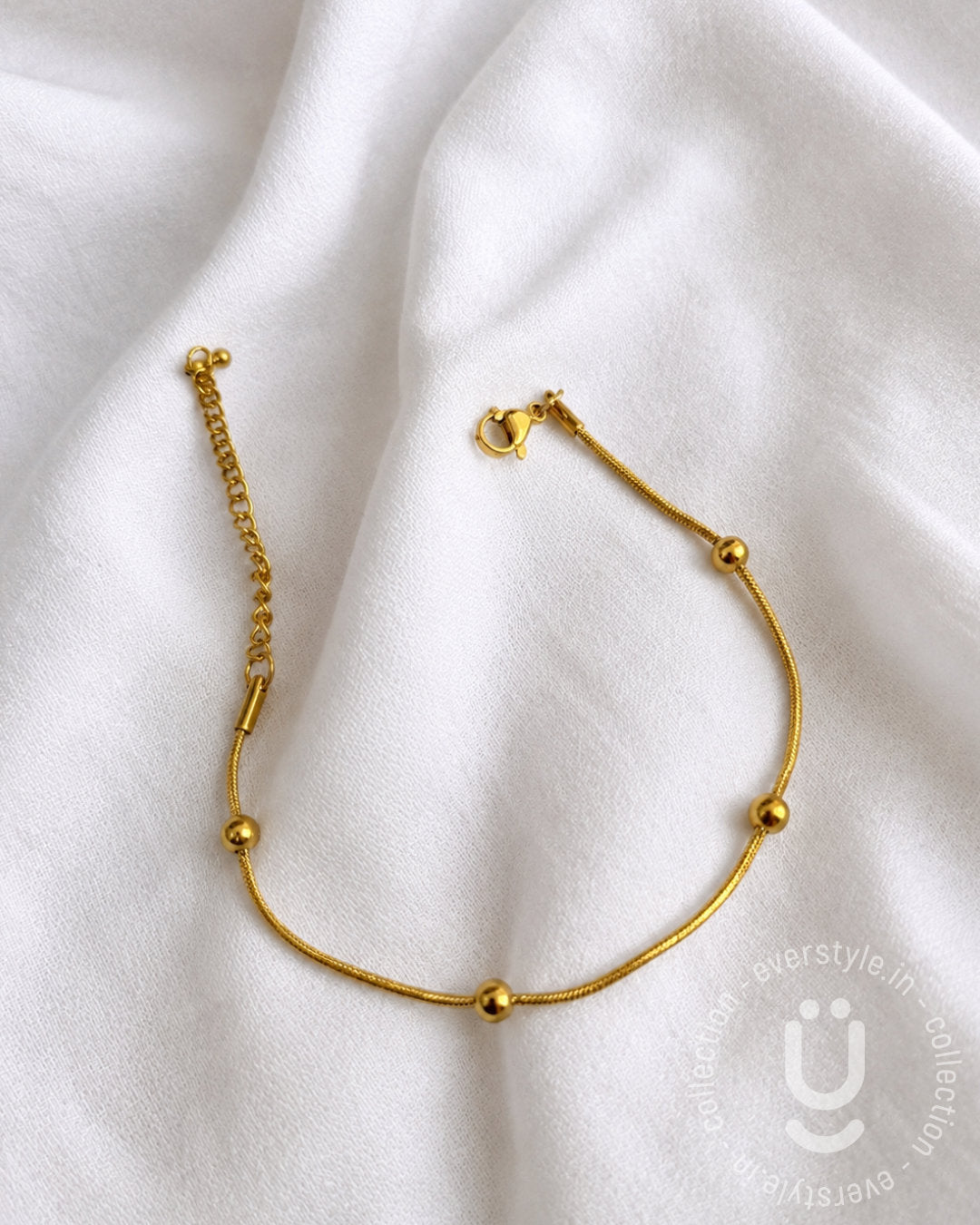 Anti-Tarnish Gold Ball Adjustable Bracelet