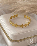 Anti-Tarnish Gold Bangle Adjustable Size Medium