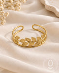 Anti-Tarnish Gold Bangle Adjustable Size Medium