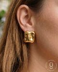 Anti-Tarnish Gold Stud Earring