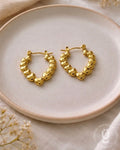 Anti-Tarnish Gold Hoop Earring