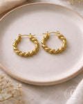 Anti-Tarnish Gold Hoop Earring
