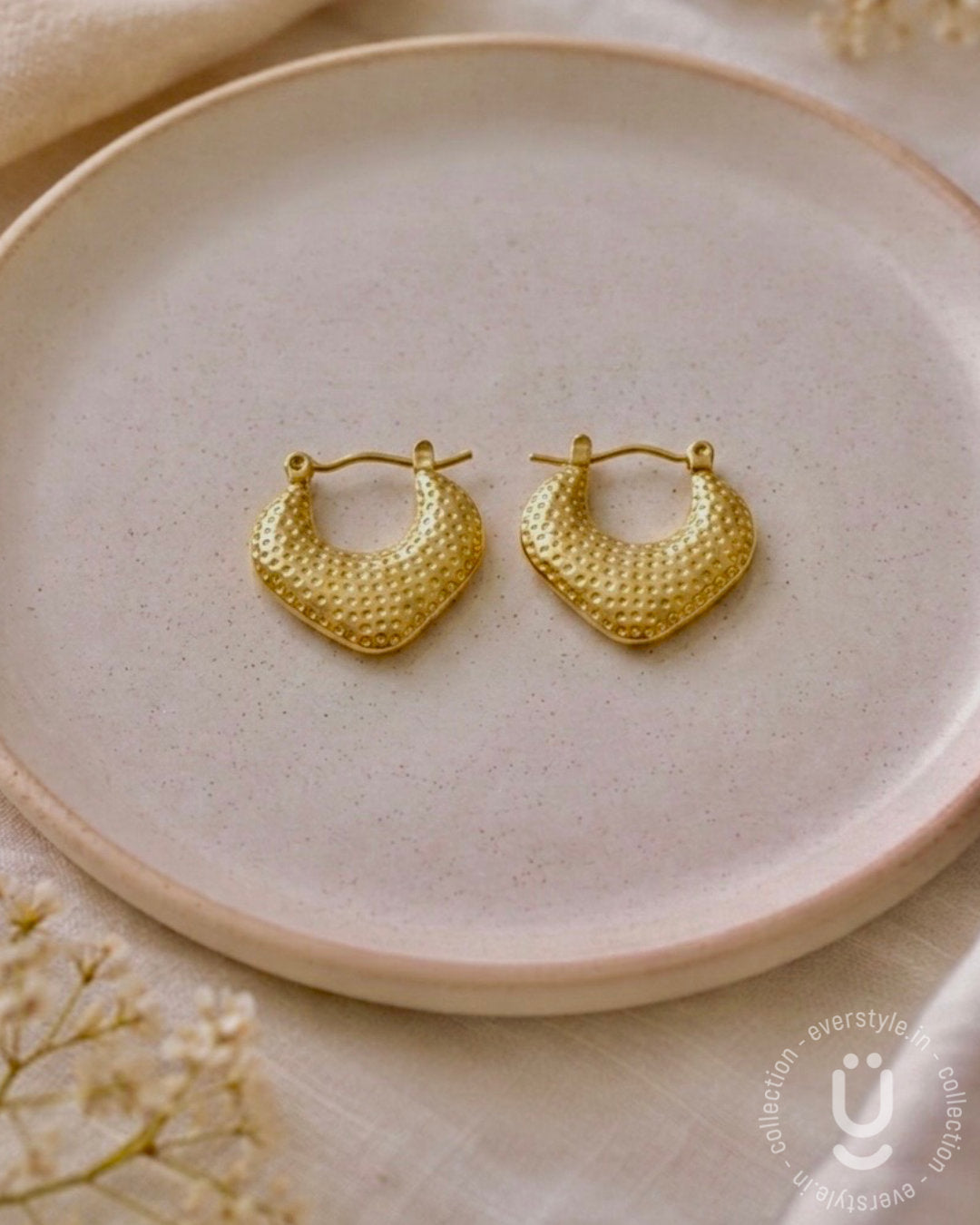 Anti-Tarnish Gold Hoop Earring
