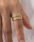 Anti-Tarnish Gold Finger Ring Adjustable