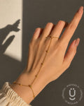 Anti-Tarnish Gold Hand Chain Adjustable