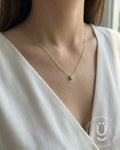 Anti-Tarnish Gold Invisible Heart Pendant Necklace