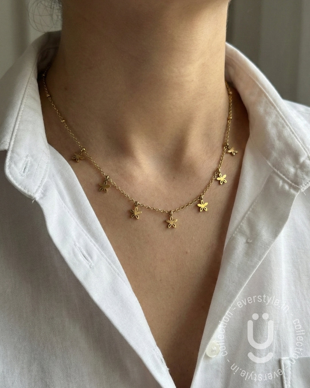 Anti-Tarnish Gold Star Necklace