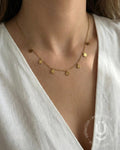 Anti-Tarnish Gold Flower Necklace