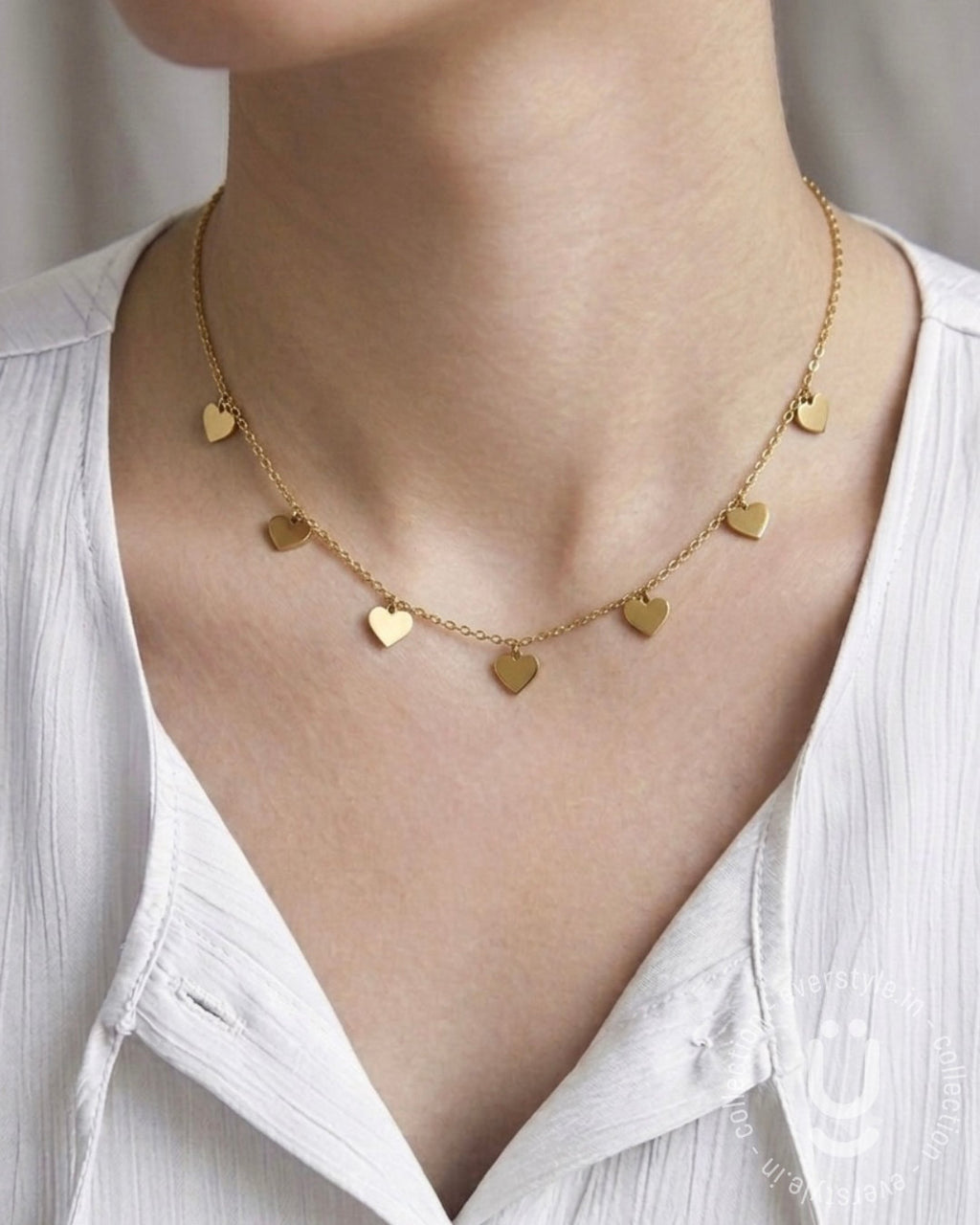 Anti-Tarnish Gold Heart Necklace