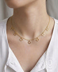 Anti-Tarnish Gold Clover Necklace