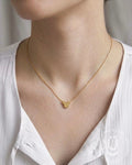 Anti-Tarnish Gold Micky Pendant Necklace