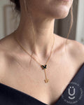 Anti-Tarnish Gold Butterfly Pendant Necklace