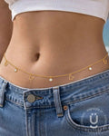 Anti-Tarnish Gold Butterfly stone Waist Chain Adjustable