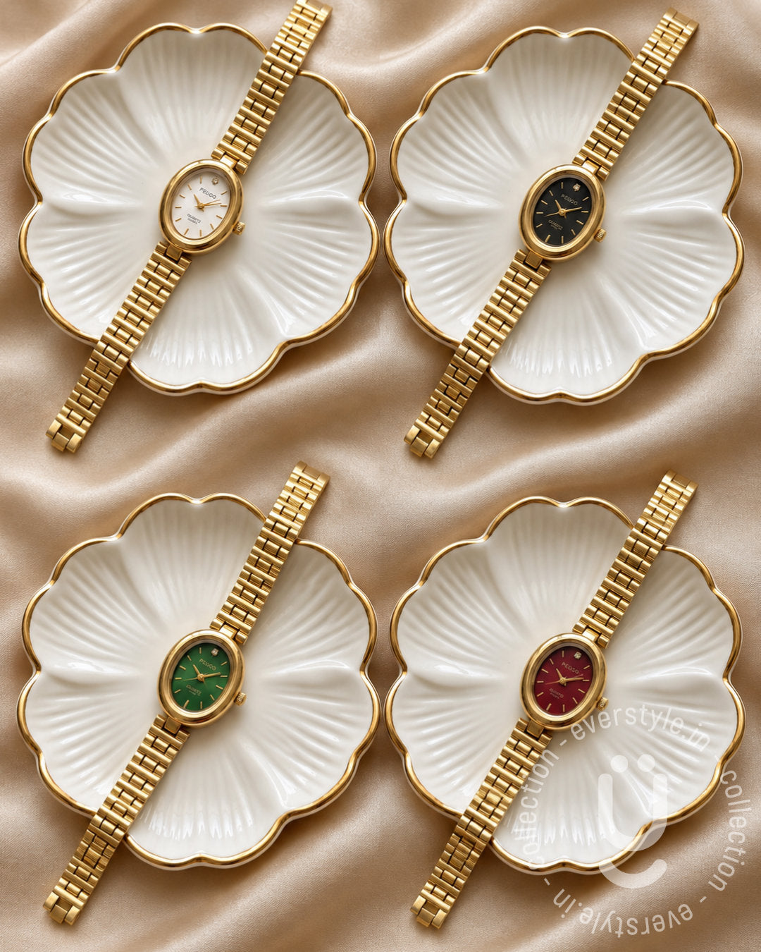 Anti-Tarnish Gold Watch In Adjustable 1PC